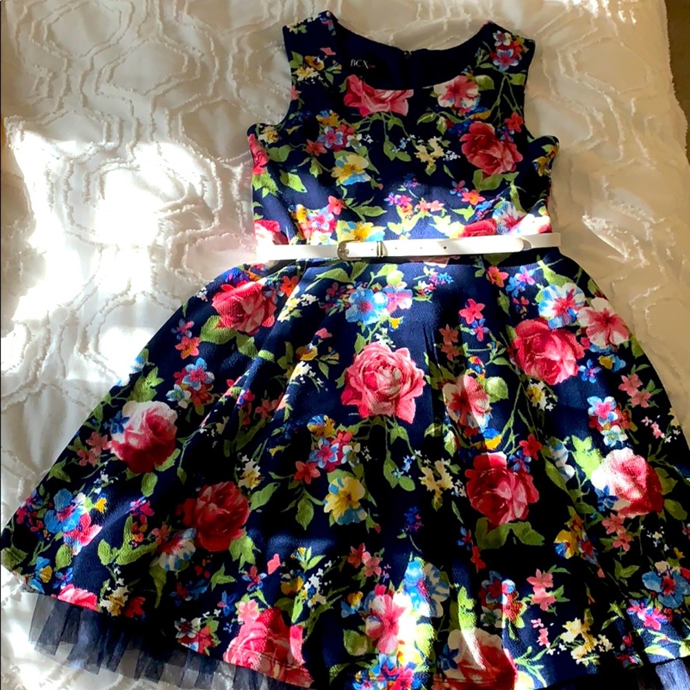 Floral Sleeveless BCX girl’s Dress